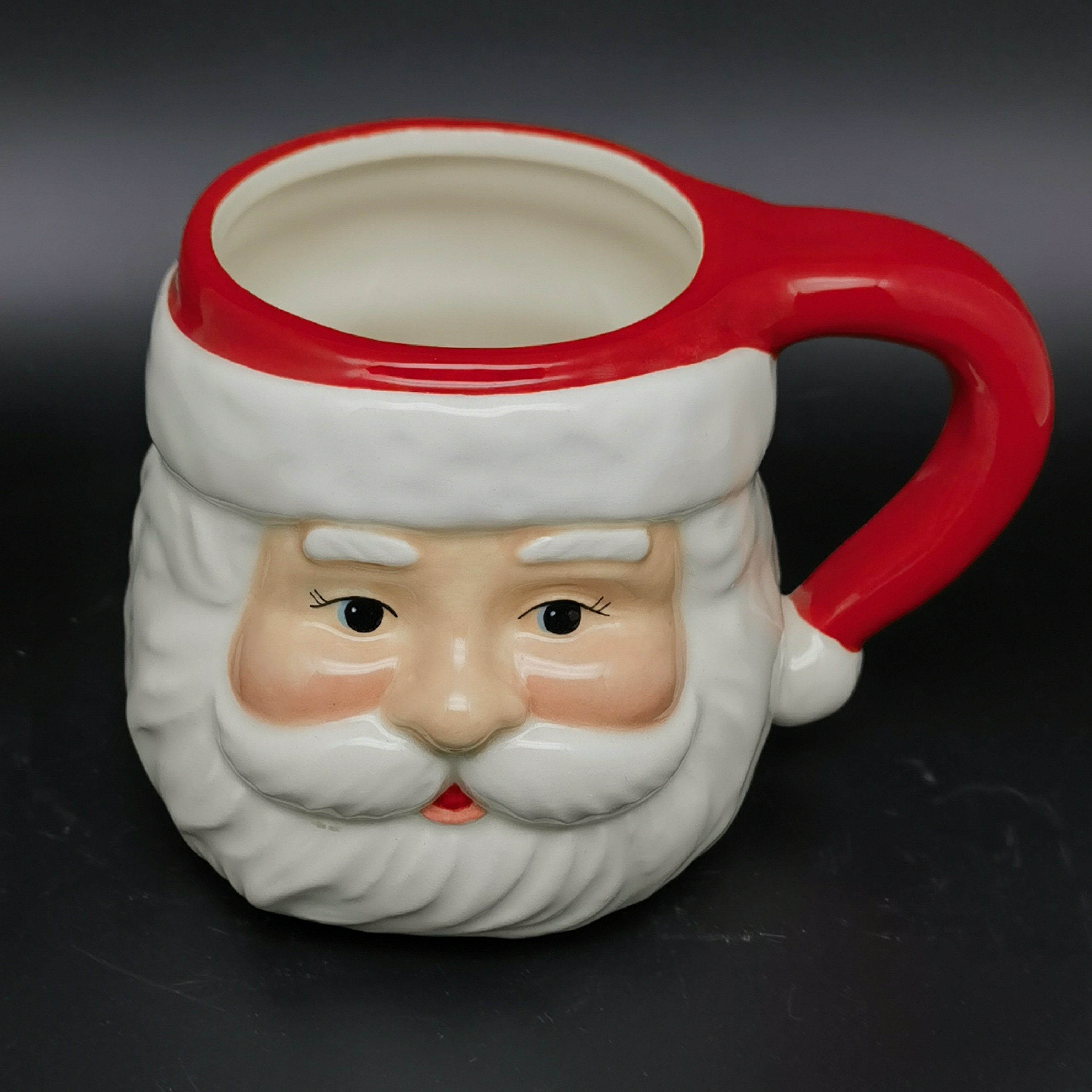 OEM ODM Custom Hand Paint 3D Cute Cups Ceramic Santa Xmas Christmas Mugs