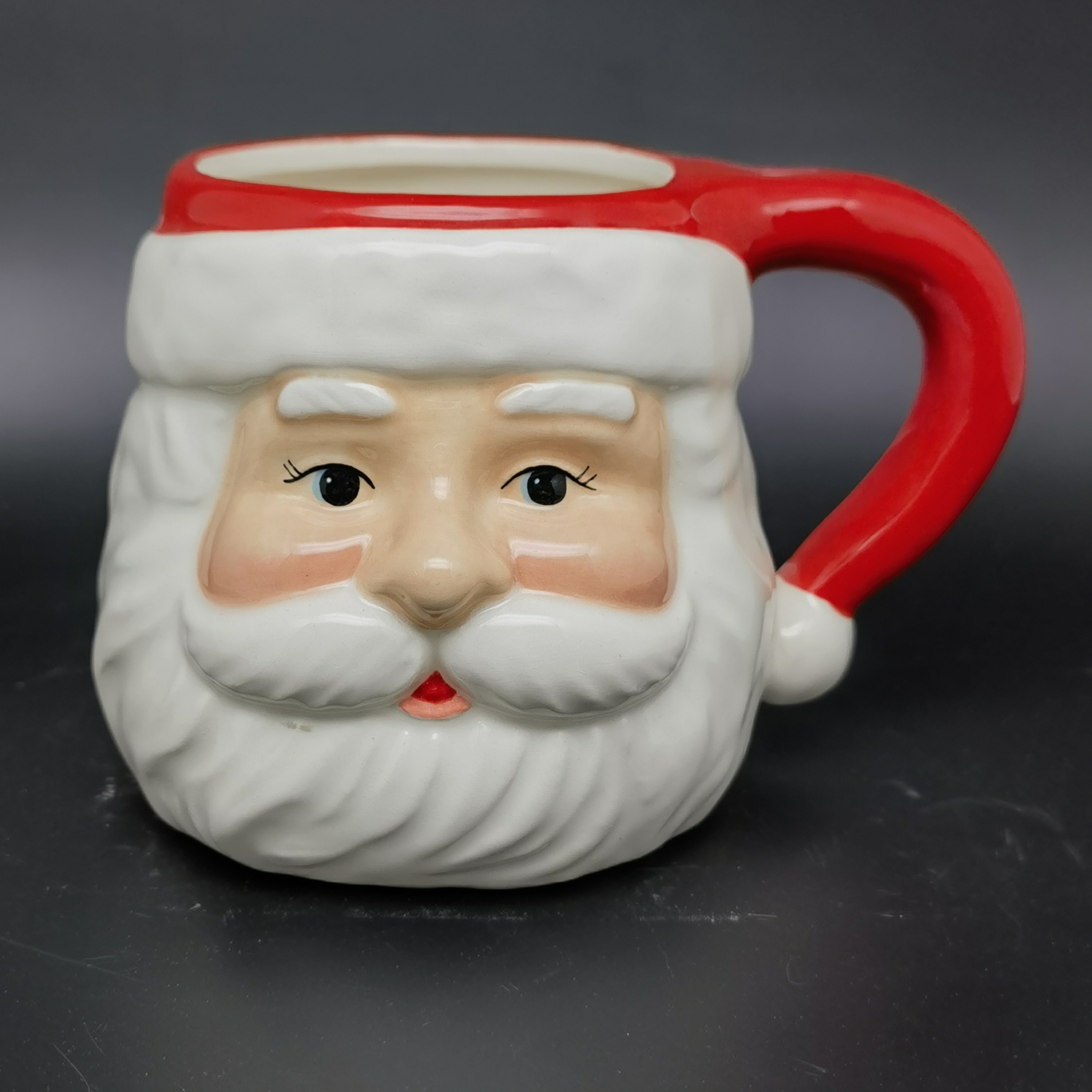 OEM ODM Custom Hand Paint 3D Cute Cups Ceramic Santa Xmas Christmas Mugs