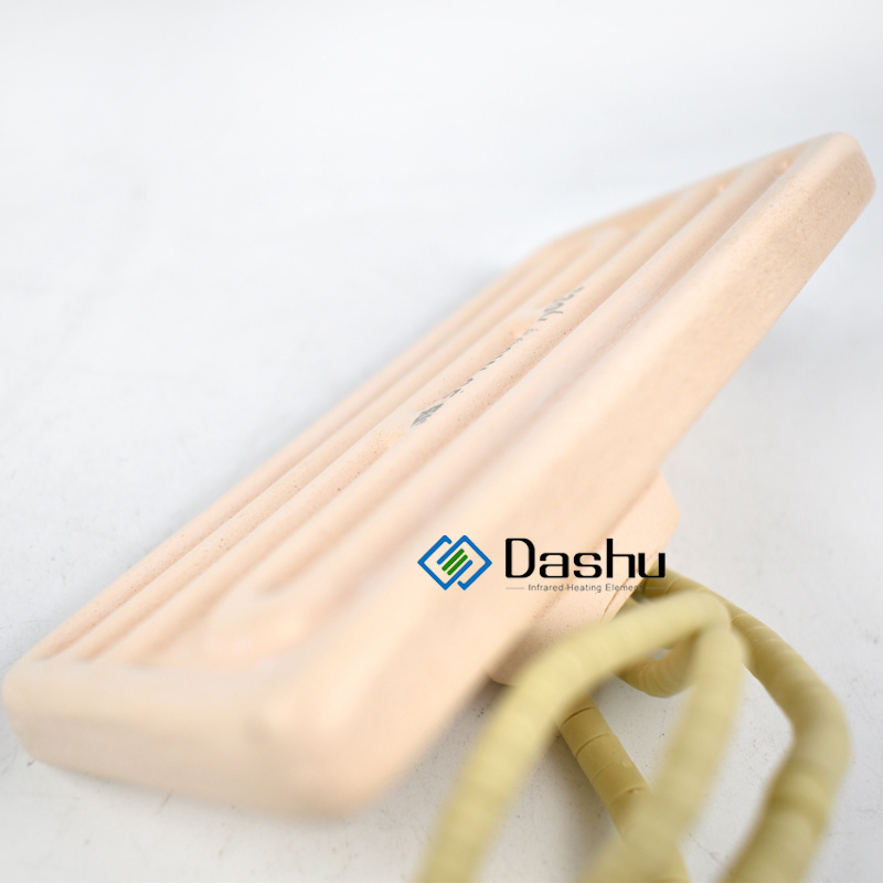 DaShu Long Wave 245x85mm 240v Ceramic Ir Infrared Heater Emitter Heating Plate Electric Element with Thermocouple