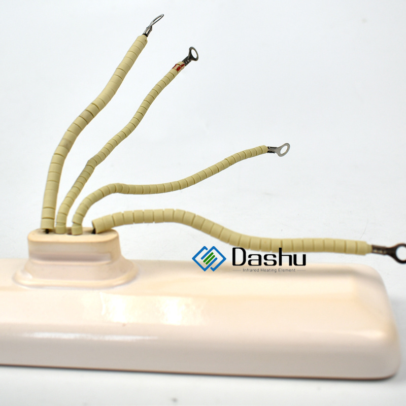 DaShu Long Wave 245x85mm 240v Ceramic Ir Infrared Heater Emitter Heating Plate Electric Element with Thermocouple