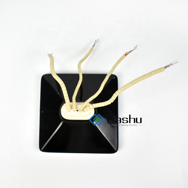 DaShu Flat Arc Hollow Infrared Ceramic Plate Heater IR Heat Emitters For Plastic Thermoforming