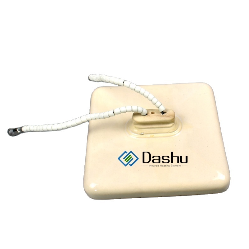 DaShu Ceramic Heating Element 120*120mm 220v Far Infrared Panel Radiators Heater Emitter For Thermoforming