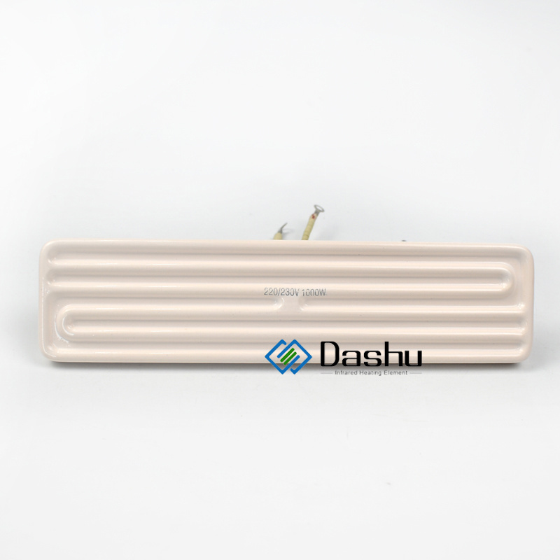 DaShu Long Wave 245x85mm 240v Ceramic Ir Infrared Heater Emitter Heating Plate Electric Element with Thermocouple