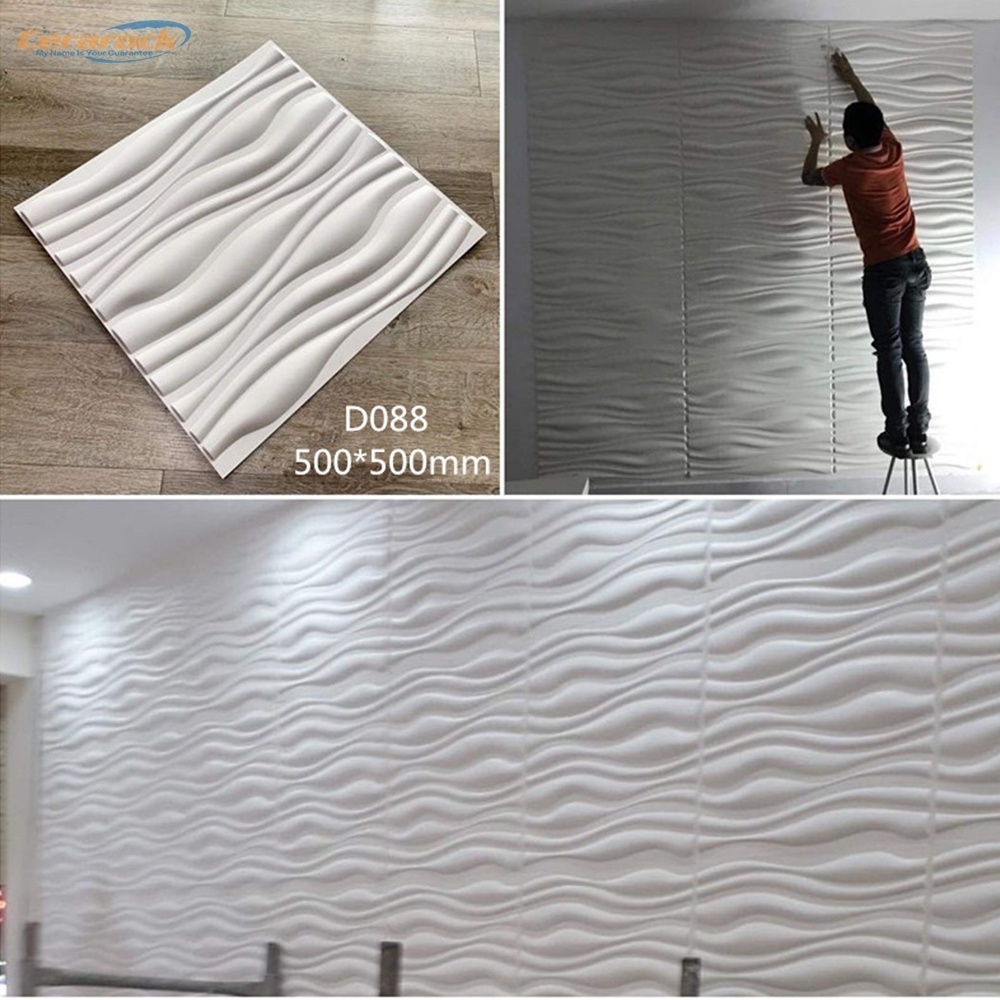 durable interior 3d pvc wall panel for home decoration