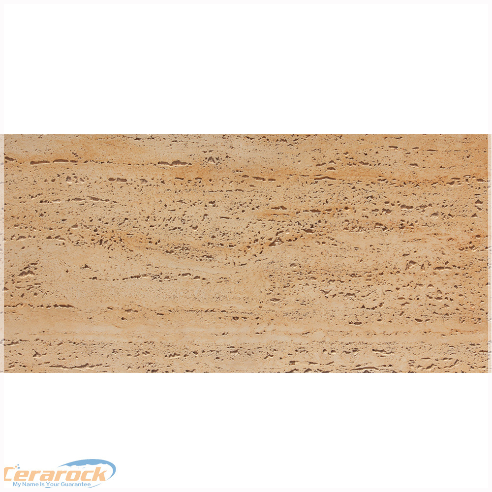 Thin and light outdoor and indoor soft ceramic tile, flexible stone veneer - travertine