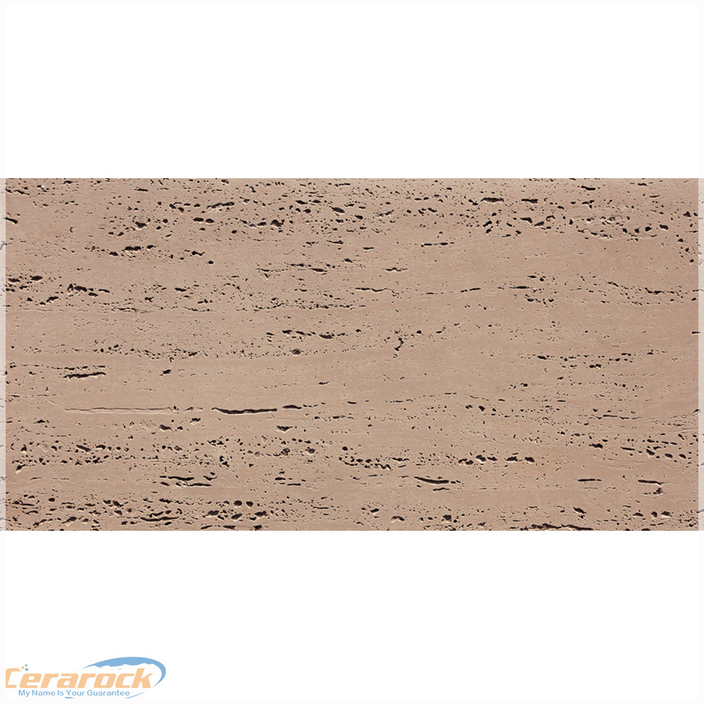 Thin and light outdoor and indoor soft ceramic tile, flexible stone veneer - travertine