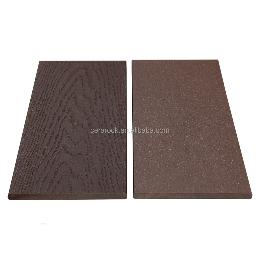 embossing wpc fencing board, sanding wpc fascia board 140*10mm, solid fascia fencing board