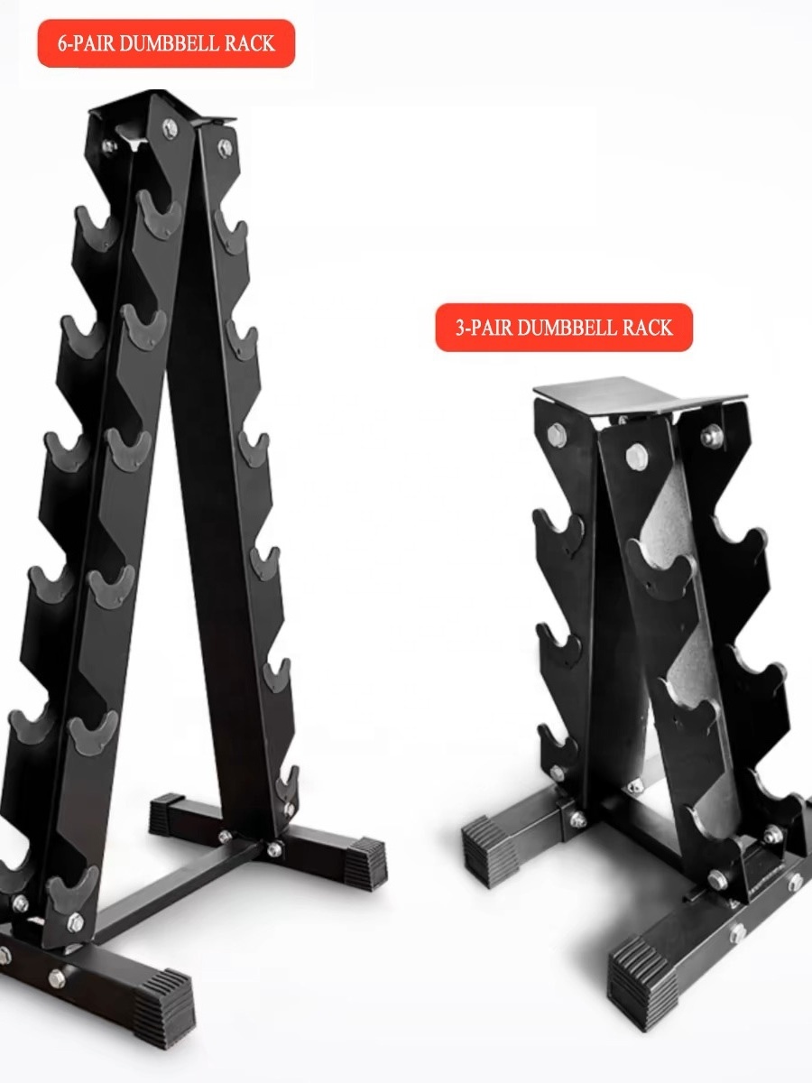 6/10 Pairs Commercial Gym Equipment Vertical Dumbbell Rack for Dumbbell Storage