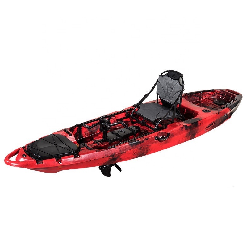 11.9 Ft Big Angler for One People Fishing Polyethylene Plastic Roto-Modeled Kayak Rowing Boats