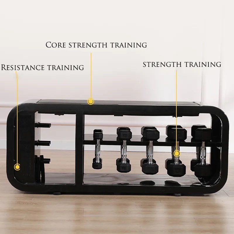 New Design Adjustable FitnessTraining Weight Bentch All In One  Fitness Bench With Dumbbells Box Storage