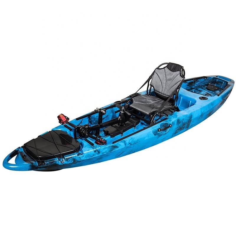 11.9 Ft Big Angler for One People Fishing Polyethylene Plastic Roto-Modeled Kayak Rowing Boats