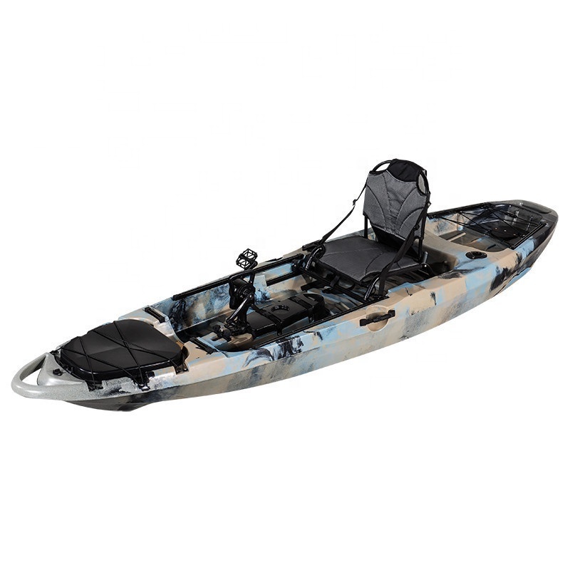 11.9 Ft Big Angler for One People Fishing Polyethylene Plastic Roto-Modeled Kayak Rowing Boats