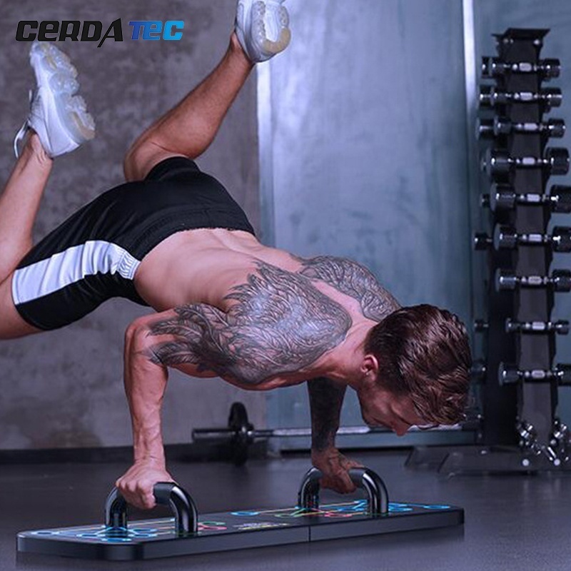 Foldable Exercise Pushup Stands Board Abdominal Muscle Trainer Workout Tool Push-Up Rack Handles Push up Board