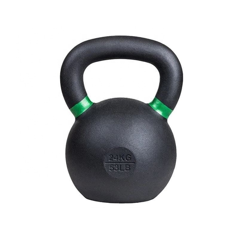 Factory Wholesale Gymnasium Cu Powder Coated Kettlebell Handle with Color Personalizado Circle Cast Iron Exercise Kettlebell