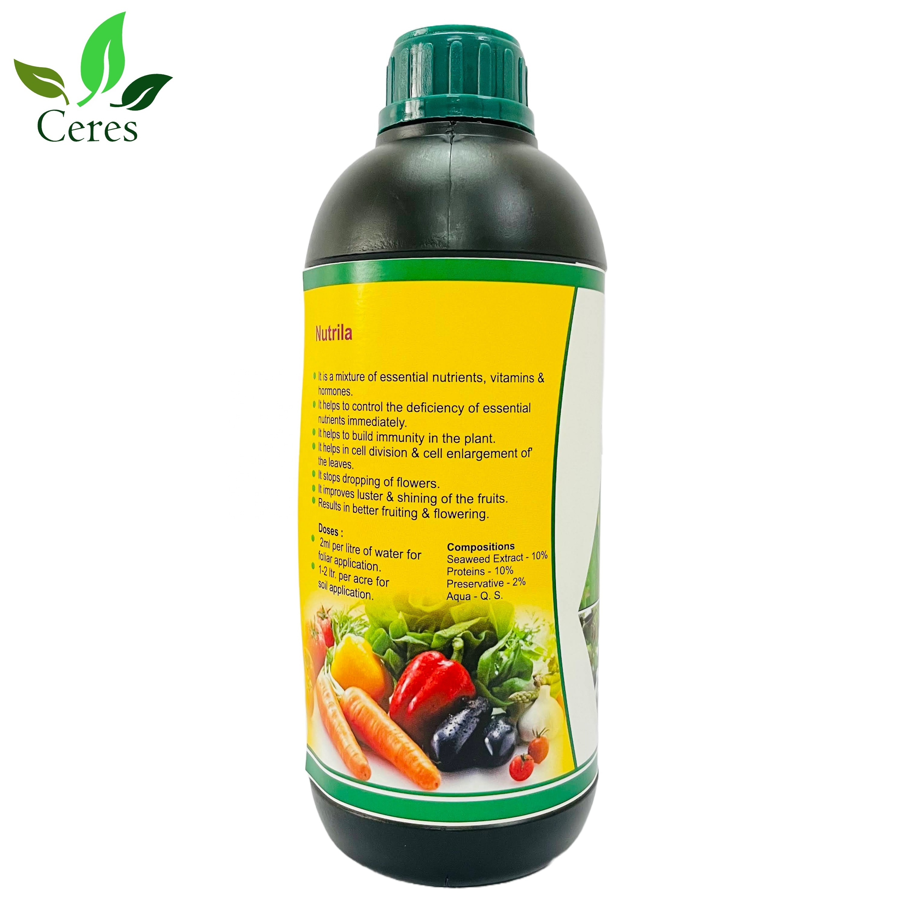 GA SPECIAL NUTRILA Ceres Plant Growth Regulator in Bulk/Tons Manufactured in India for Agriculture Fertilizer for Farming