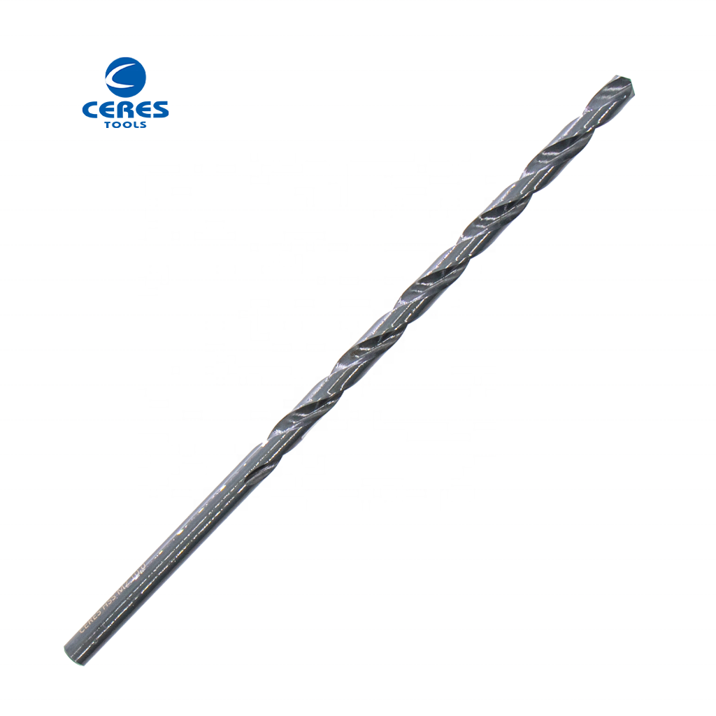 Reduced shank  P6M5 white finish milled HSS  twist drill bit for stainless steel drilling