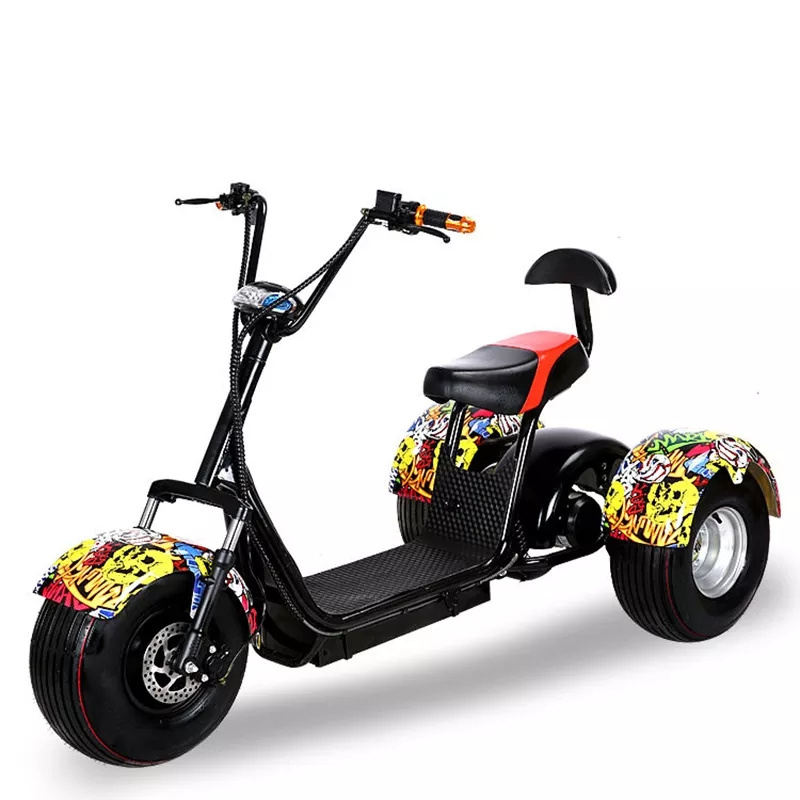 High Quality Scooter Three Wheels Big Tire Trike Atv Adult Tricycle Citycoco 3 Wheel Electric Scooter 1500w/2000w With EEC COC