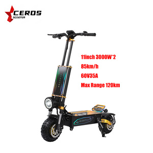 New Good Selling Offroad Wheels 6000w 90-120km 85km/h Dual Motor Offroad Electric Scooters