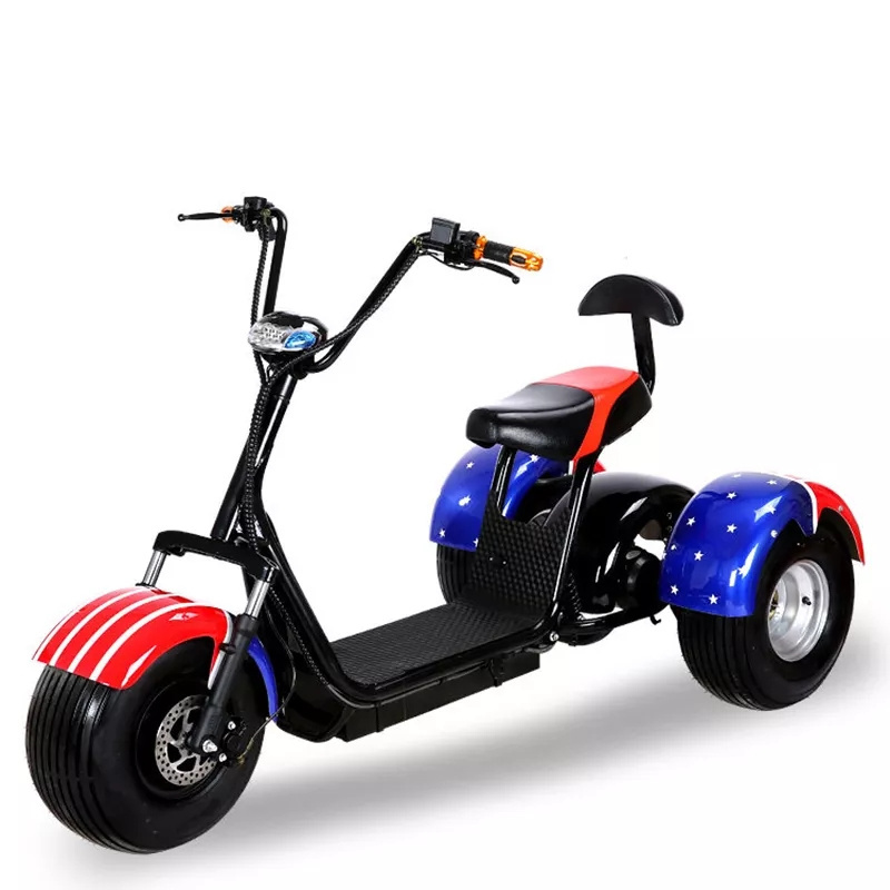 Factory Direct Fat Tire 3 Wheel Electric Scooter With Led Electric scooter Citycoco High-performance Strong Motor Citycoco