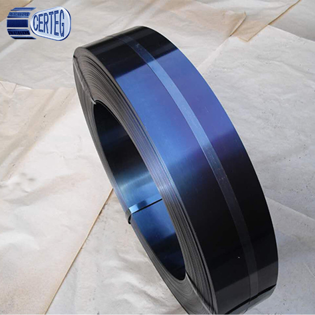 Blue polished steel strip tempered and hardened 65mn spring steel sheet