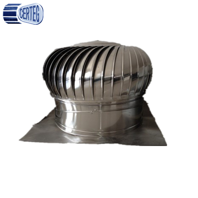 Stainless steel wind driven roof cowl vents