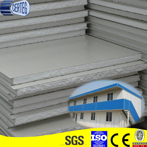 eps sandwich panel for warehouse easy installation/prefabricated wall prices/second hand cold room panels