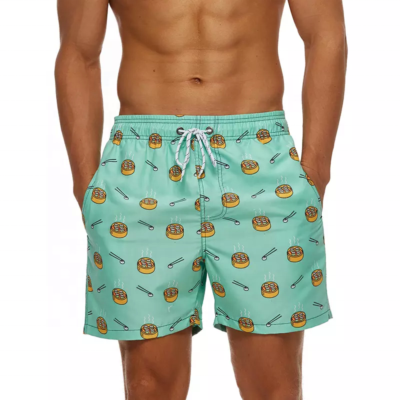 Oem 2022 men board shorts sublimated fashion swimwear wholesale plus size shorts comfortable spandex polyester fabric shorts