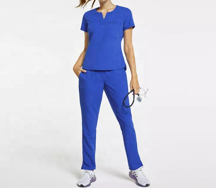 New style unisex medical nursing scrub sets v neck nurse scrubs custom spa uniform medical scrubs women