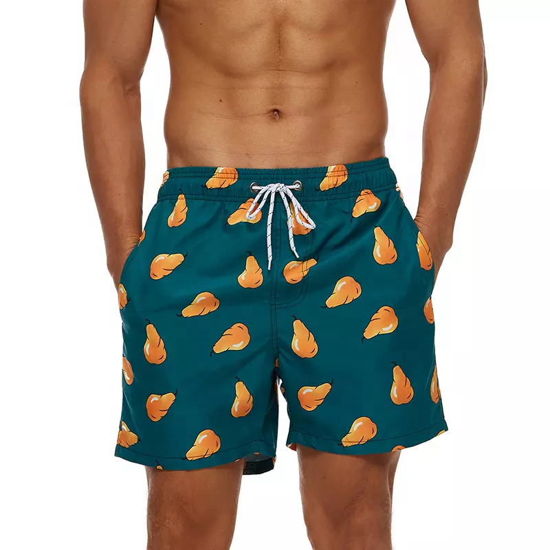 Oem 2022 men board shorts sublimated fashion swimwear wholesale plus size shorts comfortable spandex polyester fabric shorts