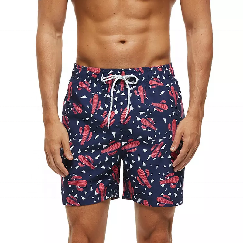 Oem 2022 men board shorts sublimated fashion swimwear wholesale plus size shorts comfortable spandex polyester fabric shorts