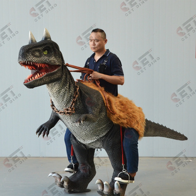 Cedino Animatronic Lifelike  Robotic Dinosaur Ride On Dinosaur Costume Walking Dinosaur