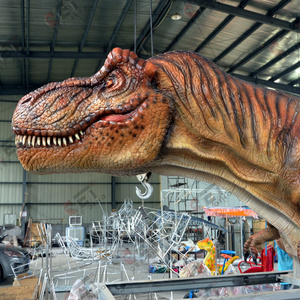 High Quality Animatronic Realistic Life Size 3D Dinosaur Head Wall Decoration