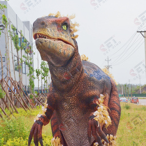 Walking Velociraptor dinosaur costume Jurassic park realistic dinosaur costume; Amusement Park Adult Dinosaur