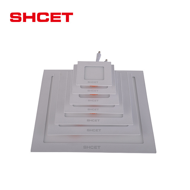 Low MOQ new  led panel lights ceiling lighting square recessed 6 inch 12 inch fast delivery from SHCET manufacturer