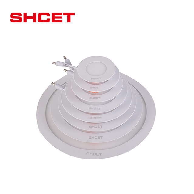 High quality slim recessed led panel round ceiling lighting 18w 6 inch 12 inch 170mm 20x20 20x120 cm 120*120 30*120 from SHCET