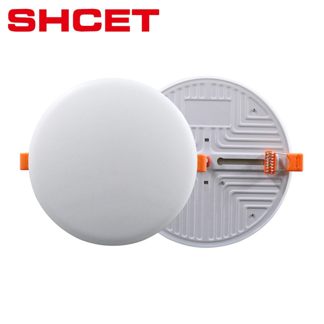 Zhongshan newest indoor frameless small led panel light round ceiling lighting recessed backlit LED lights 170mm from SHCET