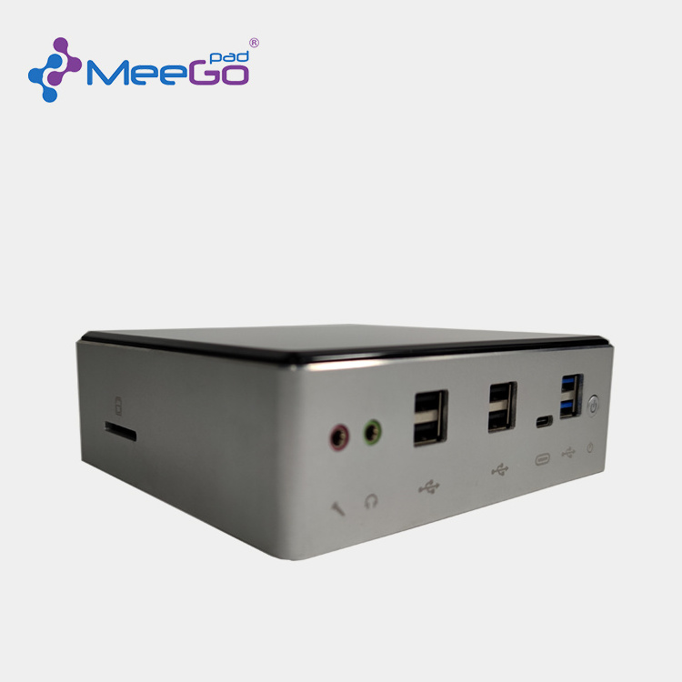 MeeGOpad C10B portable desktop I3I5I7 quad core with fan19V multi-interface square computer case without storage gaming mini pc