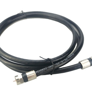 Higi Quality Rg6 Quad Shield Coaxial Cable 75 Ohm TV Antenna Cable F Male To F-Type Antenna Cable F Type Supplier