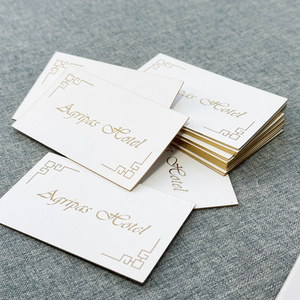 Luxury Gold Foil Edge Color Printing Business Card Factory Price Custom Gold Stamping Credit Card Business Card