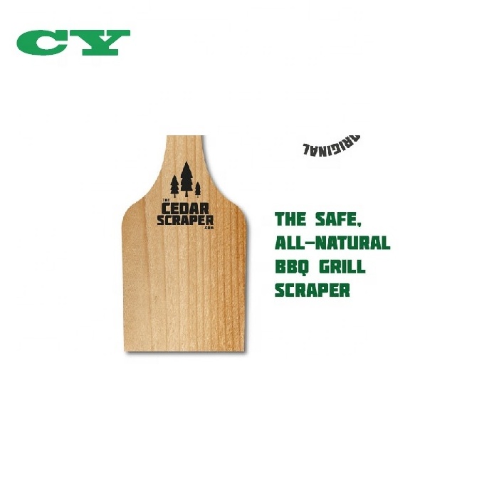 BBQ Grill Cleaner The Safe All Natural Bristle Free Cedar Wood BBQ Grill Scraper