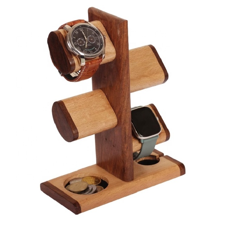 Charging Station Jewelry Organizer  5 in One Multiple Watch Display Tower Watch Stand