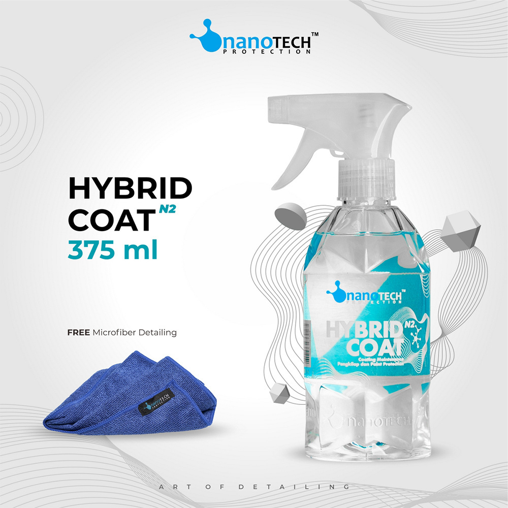 Auto Care Product Hybrid Coat N2 (375ml) for Coating Treatment Slick Finish Paint Protection and Paint Polish