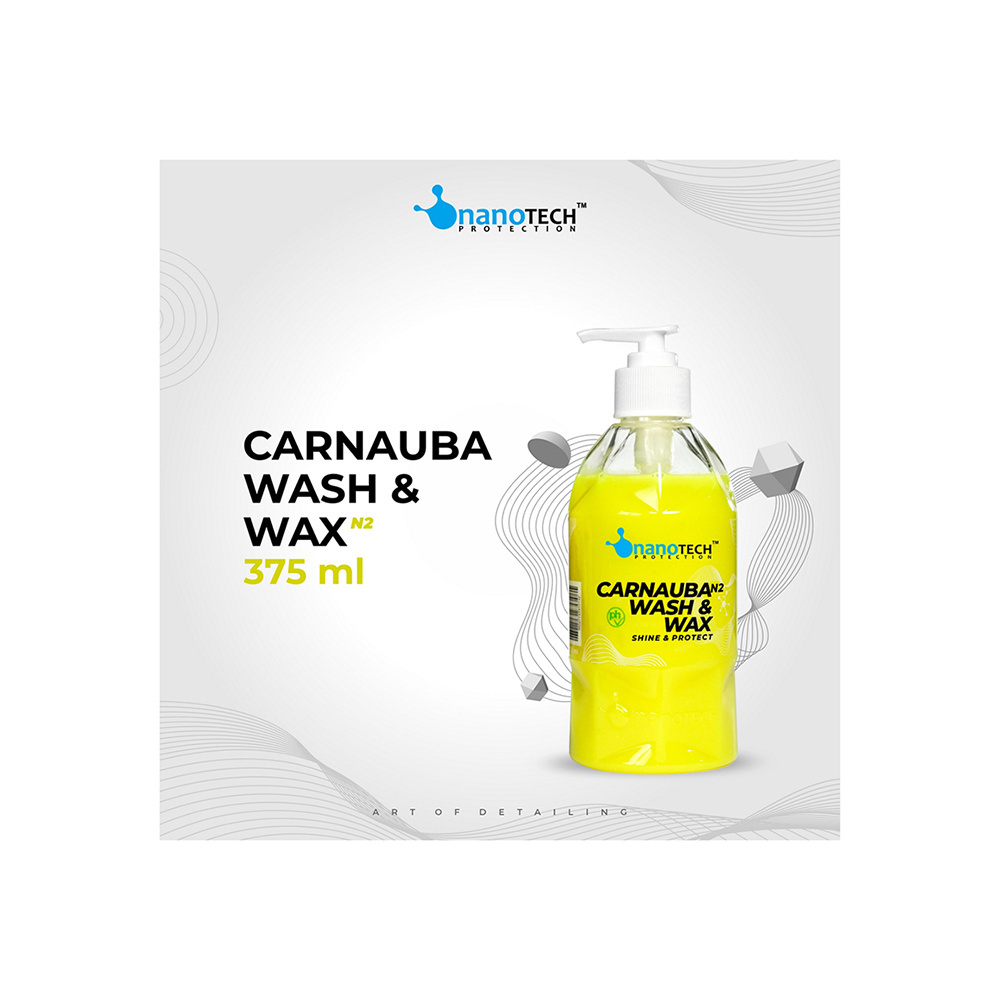 New Arrival Auto Care Products Carnauba Wash & Wax N2 375ml for Clean the Contamination of Dust Dirt Oil