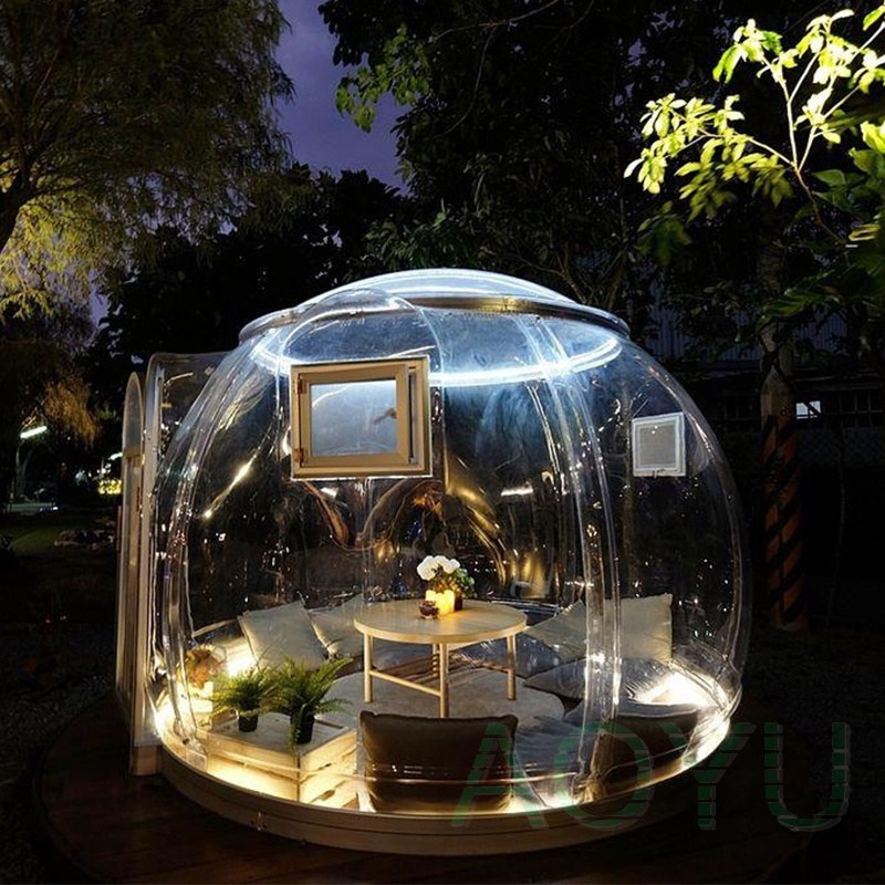 AOYU 2.5m tent factory outdoor transparent garden igloo tent geodesic dome