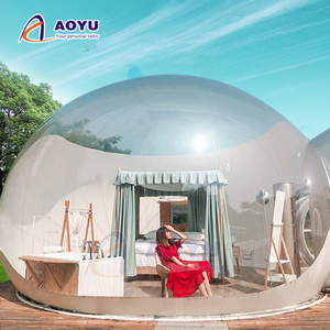 Outdoor Bubble Tent Pop up Gazebo Double Layers Hotel Resort Tent Inflatable Igloo