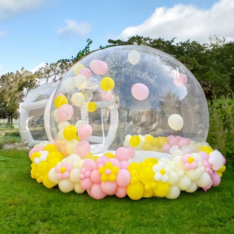 AOYU cheap pvc custom printed canopy clear camping igloo bubble inflatable party tent for sale transparent dome pavilion