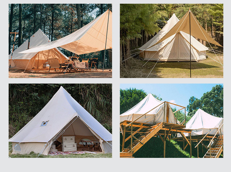 Yurts For Sale Mongolian Yurt Tent Canvas Yurt Outdoor Tents luxury 2 Cabin Tent Waterproof Tende Da Camping Glamping Dom