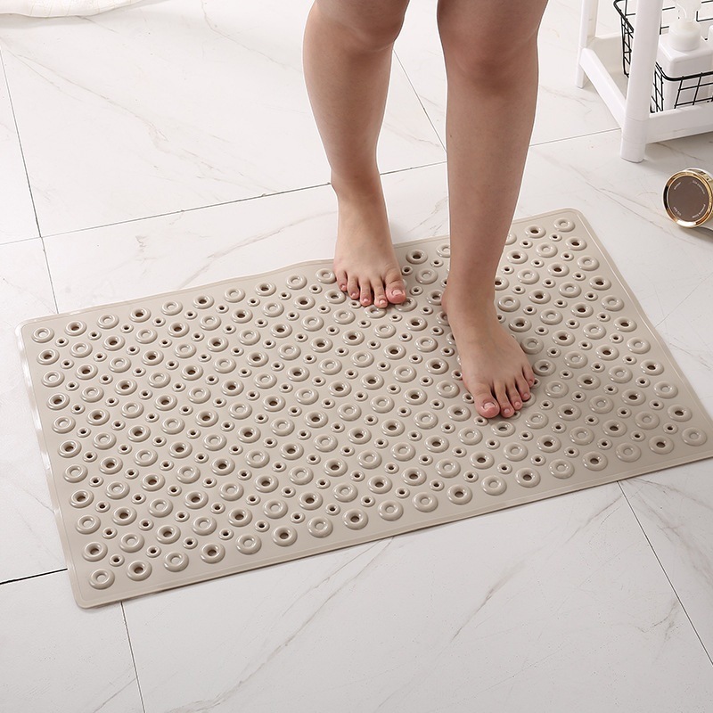 PVC Mildew Resistant Non-slip Bath Shower Bathroom foot Bathtub Scrubber massage Bath Mats With Suction Bottom