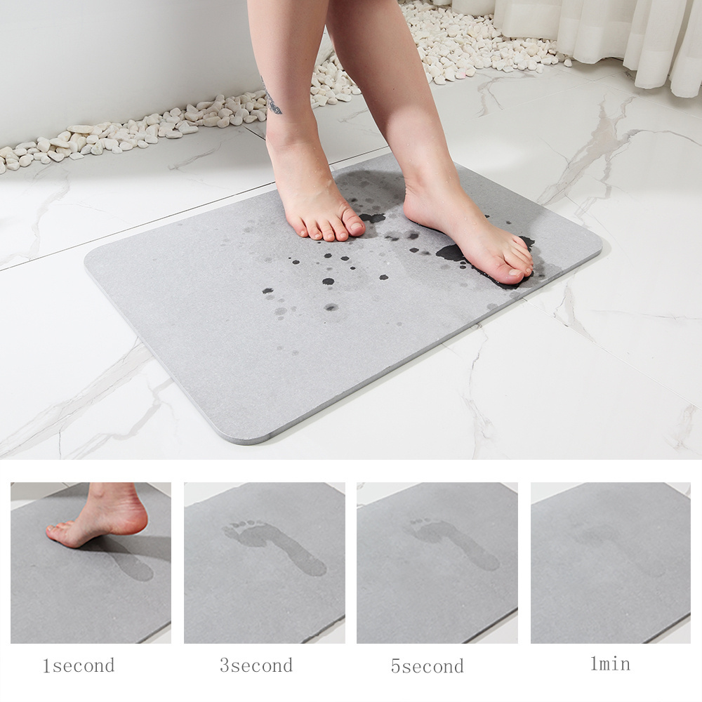 CF DMB13 custom size non slip foot scrubber shower bathroom stone mat non-slip bath mats rugs wholesalers