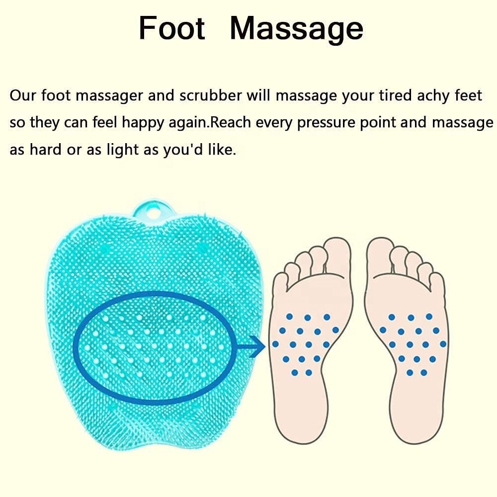 TPE shower foot massage Pregnant women wash foot pads foot dead skin calluses rub feet sole cleaning massage brush sole massage